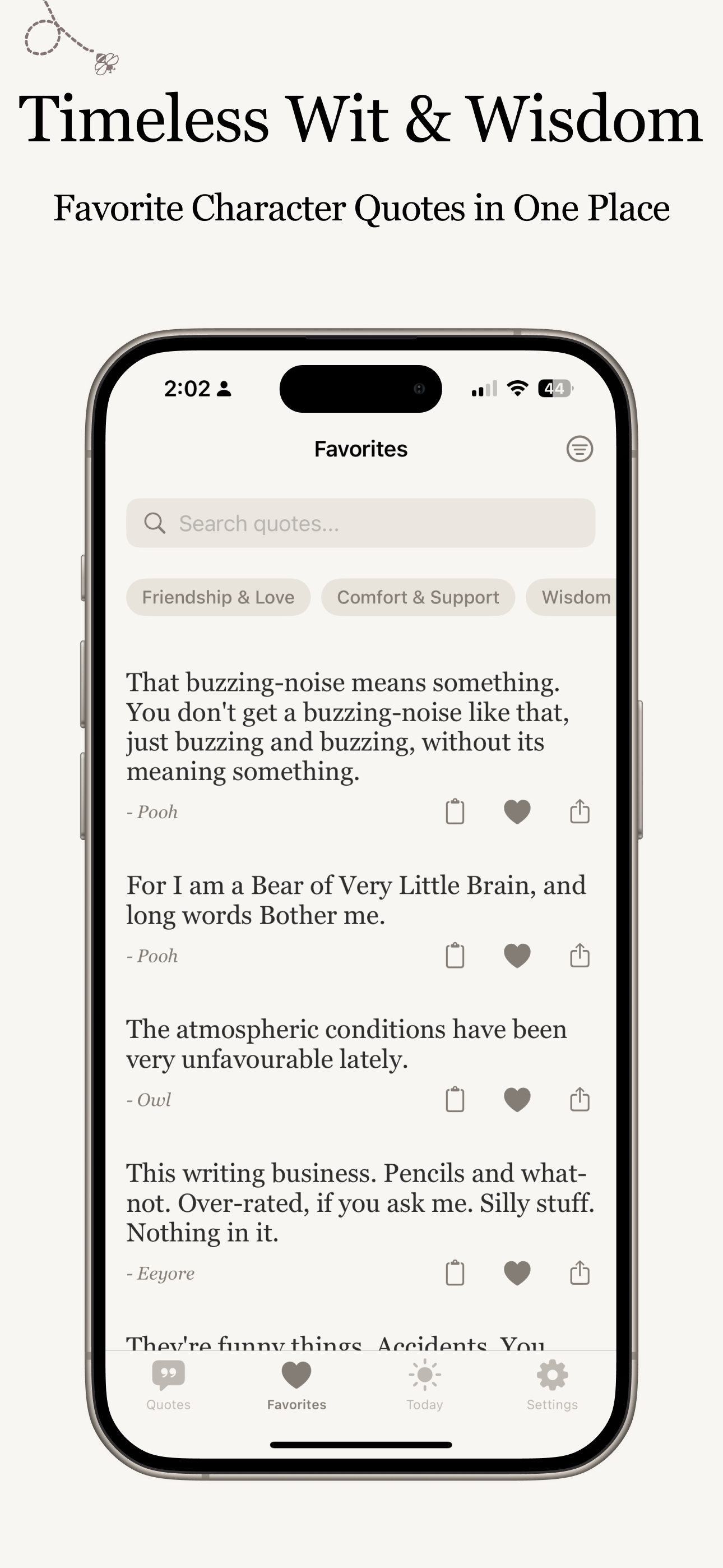 Winnie-the-Pooh Quote Journal screenshot 2